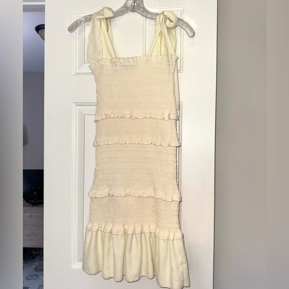 Altar'd State Butter Yellow Mini Dress
